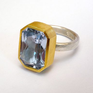 Umgearbeiteter Aquamarin-Ring
